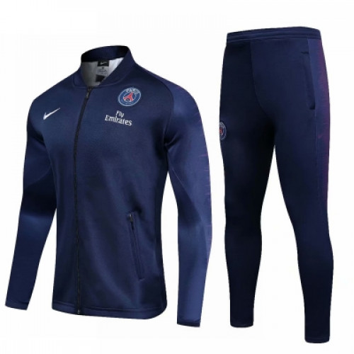 Спортивный костюм ПСЖ темно-синего цвета сезон 2019