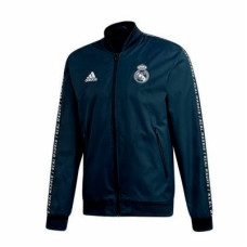 Куртка бомбер на молнии Реал Мадрид черная сезон 2019-2020