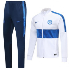 Челси спортивный костюм бело-голубой сезон 2019-2020