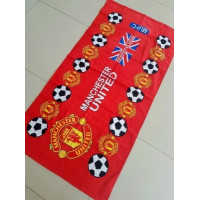 Полотенце пляжное с символикой ФК Манчестер Юнайтед