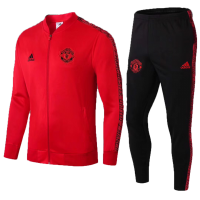 Спортивный костюм Манчестер Юнайтед красный с чёрным сезон 2019-2020
