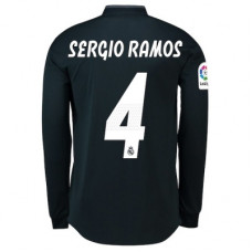 Футболка Реал Мадрид гостевая 2018/19 с длинным рукавом Серхио Рамос 4