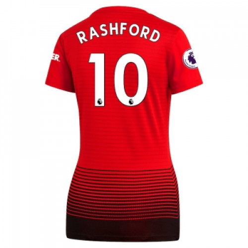 Футболка женская Манчестер Юнайтед домашняя сезон 2018/19 Рашфорд 10