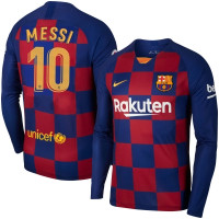 Messi футболка домашняя Барселоны с длинным рукавом сезон 2019-2020