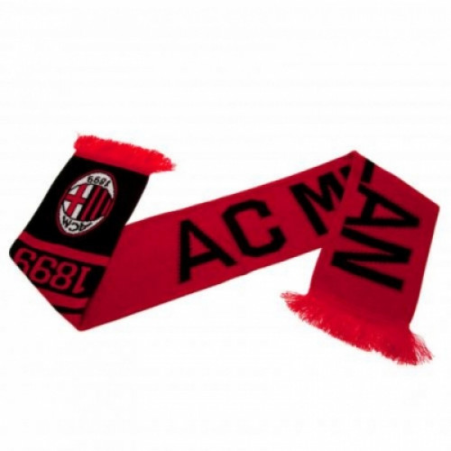 Вязаный шарф с эмблемой Милана