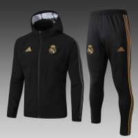 Cпортивный костюм с ветровкой Реал Мадрид черный сезон 2019/20