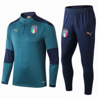 Тренировочный костюм сборной Италии изумрудно-синий сезон 2019-2020