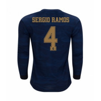 Реал Мадрид футболка гостевая длинный рукав 2019-2020 Серхио Рамос 4