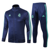 Реал Мадрид Спортивный костюм темно-синий с ментоловым сезон 2019-2020