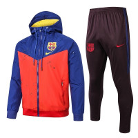 Спортивный костюм с ветровкой Барселона красно-синий сезон 2019-2020
