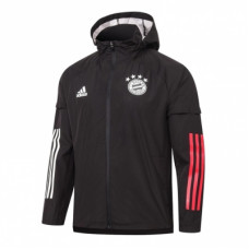 Ветровка Бавария Мюнхен Adidas черная с капюшоном сезона 2020-2021