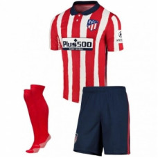 Домашняя детская форма Атлетико Мадрид сезон 2020-2021 (футболка + шорты + гетры)