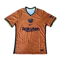 Барселона тренировочная футболка оранжевая 2021-2022
