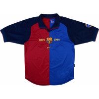Барселона домашняя ретро-футболка сезона 1999-2000