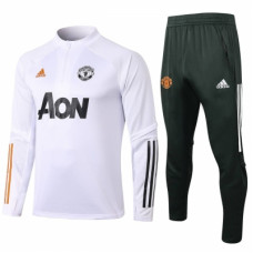 Манчестер Юнайтед детский тренировочный костюм 2021-2022 черный с белым