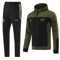 Манчестер Сити костюм с толстовкой 2021-2022 темно-зеленый