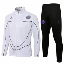 ПСЖ спортивный костюм 2021-2022 белый с черным узором