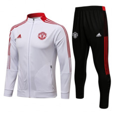 Спортивный костюм Манчестер Юнайтед белый с красным 2021-2022