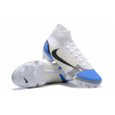 Бутсы Nike Superfly 8 Elite белые с синим
