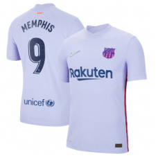 Барселона футболка гостевая 2021-2022 Мемфис 9