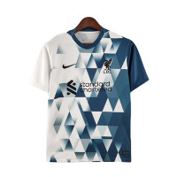 Ливерпуль футболка тренировочная бело-синяя 2022-2023