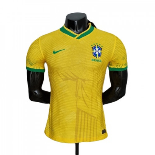 Сборная Бразилии специальная предматчевая футболка сезон 2022-2023 (игровая версия)