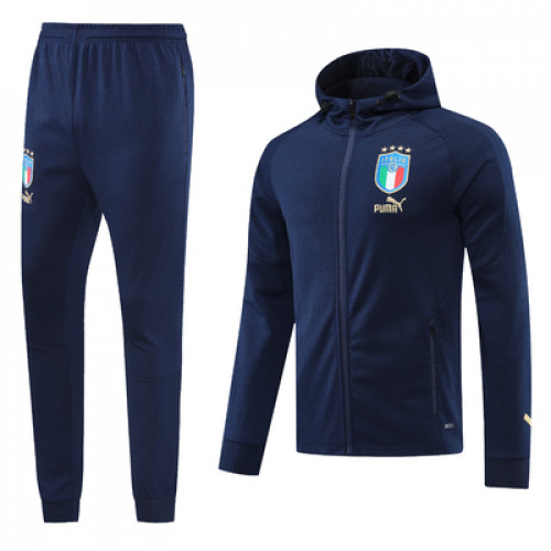 Сборная Италии спортивный костюм с капюшоном 2022-2023 тёмно-синий