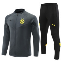 Боруссия Дортмунд детский спортивный костюм сезона 2022-2023 серый
