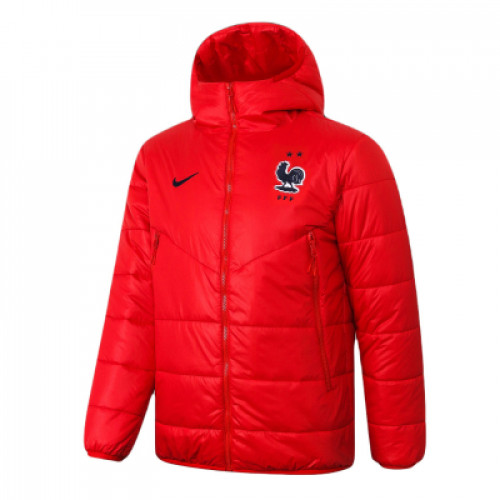 Сборная Франции утепленная куртка 2020-2021 красная