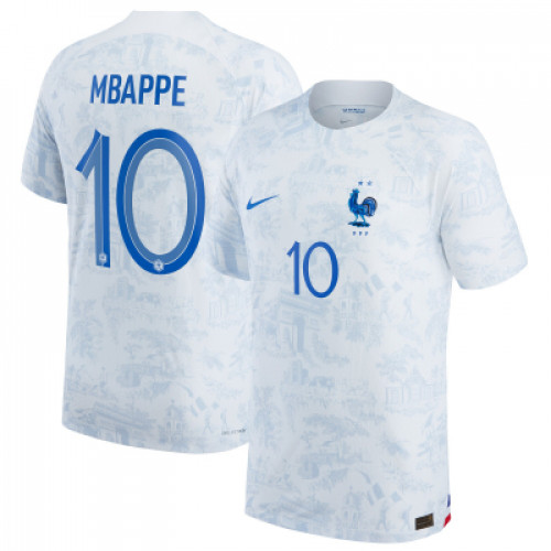 Сборная Франции гостевая футболка 2022-2023 Мбаппе 10