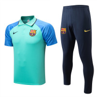 Спортивный костюм Барселоны с бирюзовым поло сезон 2022-2023