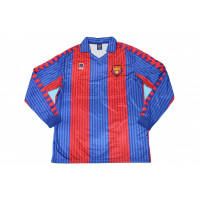 Барселона домашняя ретро-футболка с длинным рукавом сезон 1991-1992