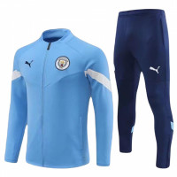 Манчестер Сити детский спортивный костюм 2022-2023 голубой