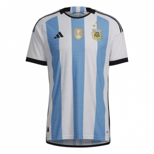 Сборная Аргентины домашняя футболка (игровая версия) 2022-2023 с тремя звёздами