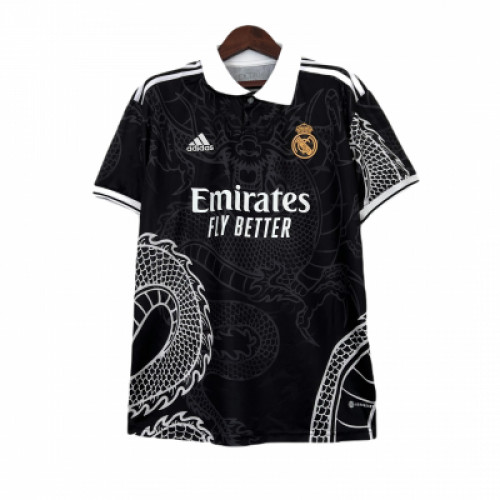 Реал Мадрид футболка специальная с китайским драконом 2022-2023 чёрная