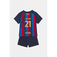 Барселона детская домашняя форма 2022-2023 Де Йонг 21