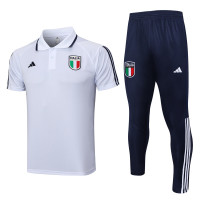 Спортивный костюм Сборной Италии с белым поло 2023-2024