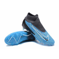 Бутсы Nike Phantom GX Elite синие с чёрным с носком