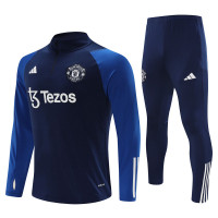 Манчестер Юнайтед детский тренировочный костюм 2023/24 синий