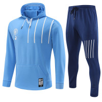 Манчестер Сити детский спортивный костюм с худи голубой 2022/23