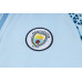 Манчестер Сити спортивный костюм с толстовкой на короткой молнии 2023/24 голубой