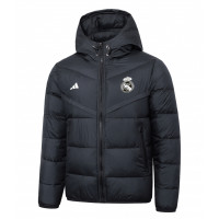 Реал Мадрид утепленная спортивная куртка 2023/24 чёрная