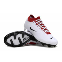Бутсы Nike Air Zoom Mercurial Superfly IX Elite белые с чёрным и красным