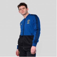 Тренировочный костюм сине-черный Манчестер Юнайтед синий сезон 2018-2019